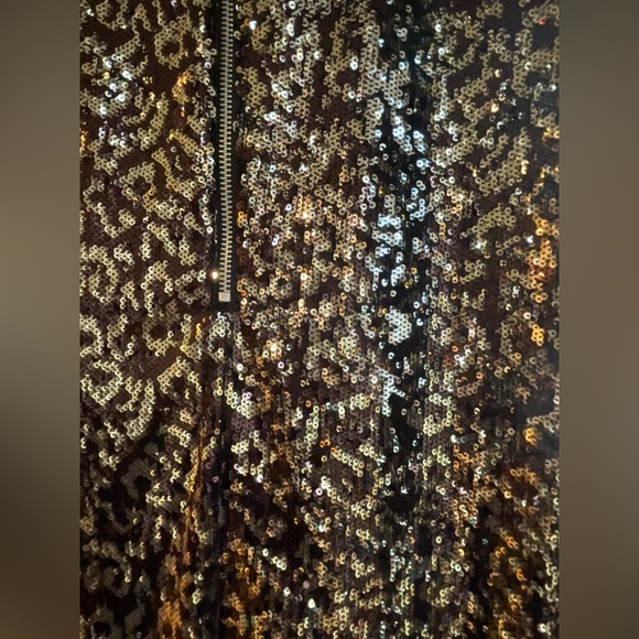 NWT Oliveaceous Leopard Sequin Dress/ Large ✨ - Picture 9 of 9